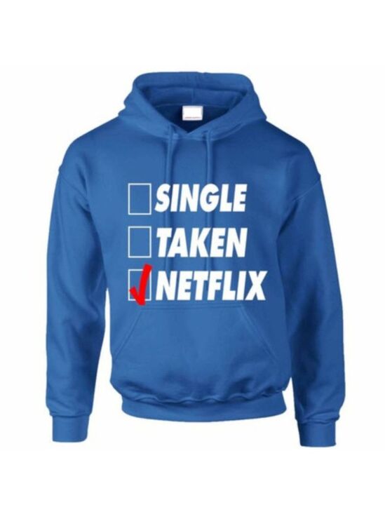 Netflix Other - Netflix blue hoodie Jerzees size M